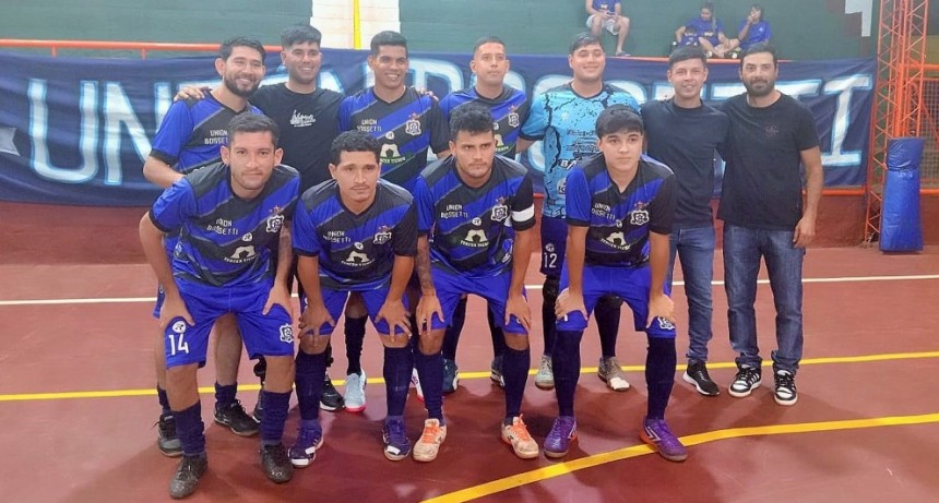 Sólida victoria de Unión Bossetti en el regreso del Fútsal a Puerto Libertad